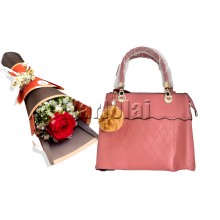 Bouquet of Love with Handbag