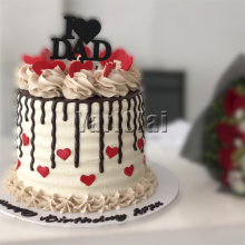 Chocolate Cake With I Love Dad Topper
