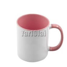 Inner & Handle Colour Mug  pink